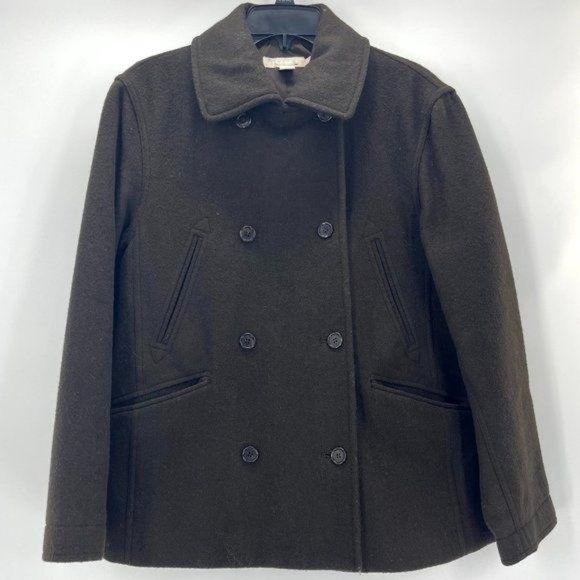 J. Crew Jackets & Coats J Crew Wool Cashmere Dark Brown Boxy Double